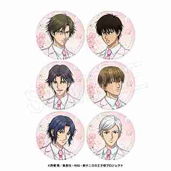 (s)新ﾃﾆｽの王子様 ﾄﾚｰﾃﾞｨﾝｸﾞ和紙風缶ﾊﾞｯｼﾞSAKURA Style Ver.