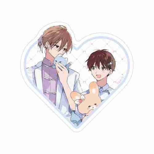 (s)ﾊﾚﾙﾔﾍﾞｲﾋﾞｰ 仔縞楽々先生 描き下ろし 呉都&桜咲 冬夏 ぬい抱っこver. ﾀﾞｲｶｯﾄｽﾃｯｶｰ