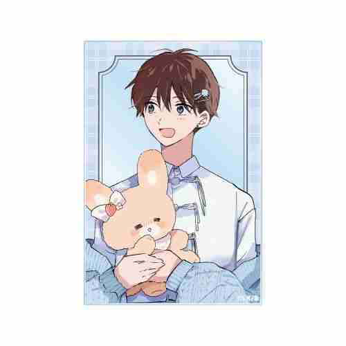 (s)ﾊﾚﾙﾔﾍﾞｲﾋﾞｰ 仔縞楽々先生 描き下ろし 桜咲 冬夏 ぬい抱っこver. ｱｸﾘﾙｶｰﾄﾞ