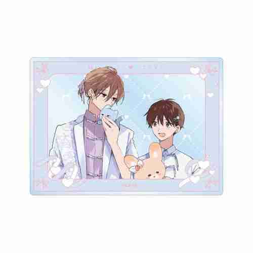 (s)ﾊﾚﾙﾔﾍﾞｲﾋﾞｰ 仔縞楽々先生 描き下ろし 呉都&桜咲 冬夏 ぬい抱っこver. ｱｸﾘﾙｶｰﾄﾞ