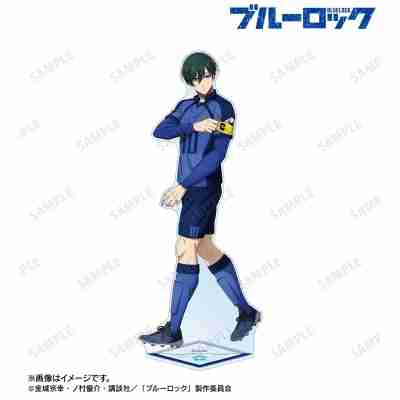 (s)TVｱﾆﾒ『ﾌﾞﾙｰﾛｯｸ』 描き下ろし 糸師 凛歩みver. 特大ｱｸﾘﾙｽﾀﾝﾄﾞ