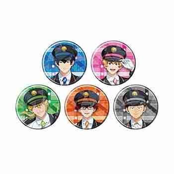 (s)ﾎﾛｸﾞﾗﾑ缶ﾊﾞｯｼﾞ(57mm)｢TVｱﾆﾒ『忘却ﾊﾞｯﾃﾘｰ』｣01/駅員風ver. ﾌﾞﾗｲﾝﾄﾞ(全5種)(描き下ろ