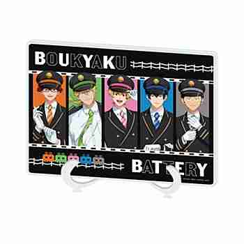 (s)ｱｸﾘﾙｱｰﾄﾎﾞｰﾄﾞ(A5ｻｲｽﾞ)｢TVｱﾆﾒ『忘却ﾊﾞｯﾃﾘｰ』｣02/集合ﾃﾞｻﾞｲﾝ 駅員風ver.(描き下ろしｲ