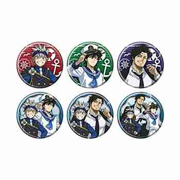 (s)缶ﾊﾞｯｼﾞ｢ﾌﾞﾗｯｸｸﾛｰﾊﾞｰ｣20/ﾏﾘﾝver. ﾌﾞﾗｲﾝﾄﾞ(全6種)(描き下ろしｲﾗｽﾄ)