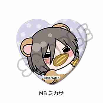 (s)進撃の巨人 Season1-3 ﾊｰﾄ型缶ﾊﾞｯｼﾞ MBﾐｶｻ