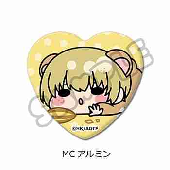 (s)進撃の巨人 Season1-3 ﾊｰﾄ型缶ﾊﾞｯｼﾞ MCｱﾙﾐﾝ