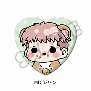 (s)進撃の巨人 Season1-3 ﾊｰﾄ型缶ﾊﾞｯｼﾞ MDｼﾞｬﾝ