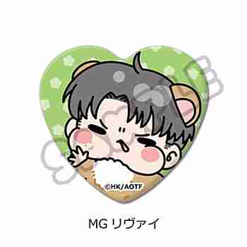 (s)進撃の巨人 Season1-3 ﾊｰﾄ型缶ﾊﾞｯｼﾞ MGﾘｳﾞｧｲ