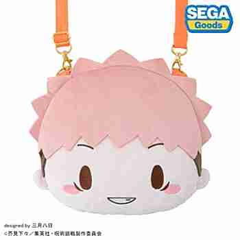 (s)呪術廻戦 5周年 虎杖悠仁 ふわぷち ﾌｪｲｽｼｮﾙﾀﾞｰﾊﾞｯｸﾞ M