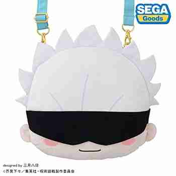 (s)呪術廻戦 5周年 五条悟 ふわぷち ﾌｪｲｽｼｮﾙﾀﾞｰﾊﾞｯｸﾞ M