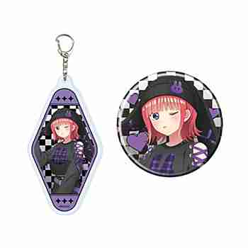 (s)ｱｸﾘﾙｷｰﾎﾙﾀﾞｰ&缶ﾊﾞｯｼﾞｾｯﾄ｢五等分の花嫁*｣02/二乃 甘辛ﾛｯｸver.(描き下ろしｲﾗｽﾄ)